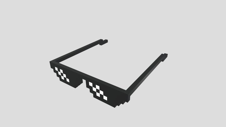 8bit Sunglass 3D Model