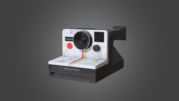 Polaroid SX70 Camera Model 3D Model