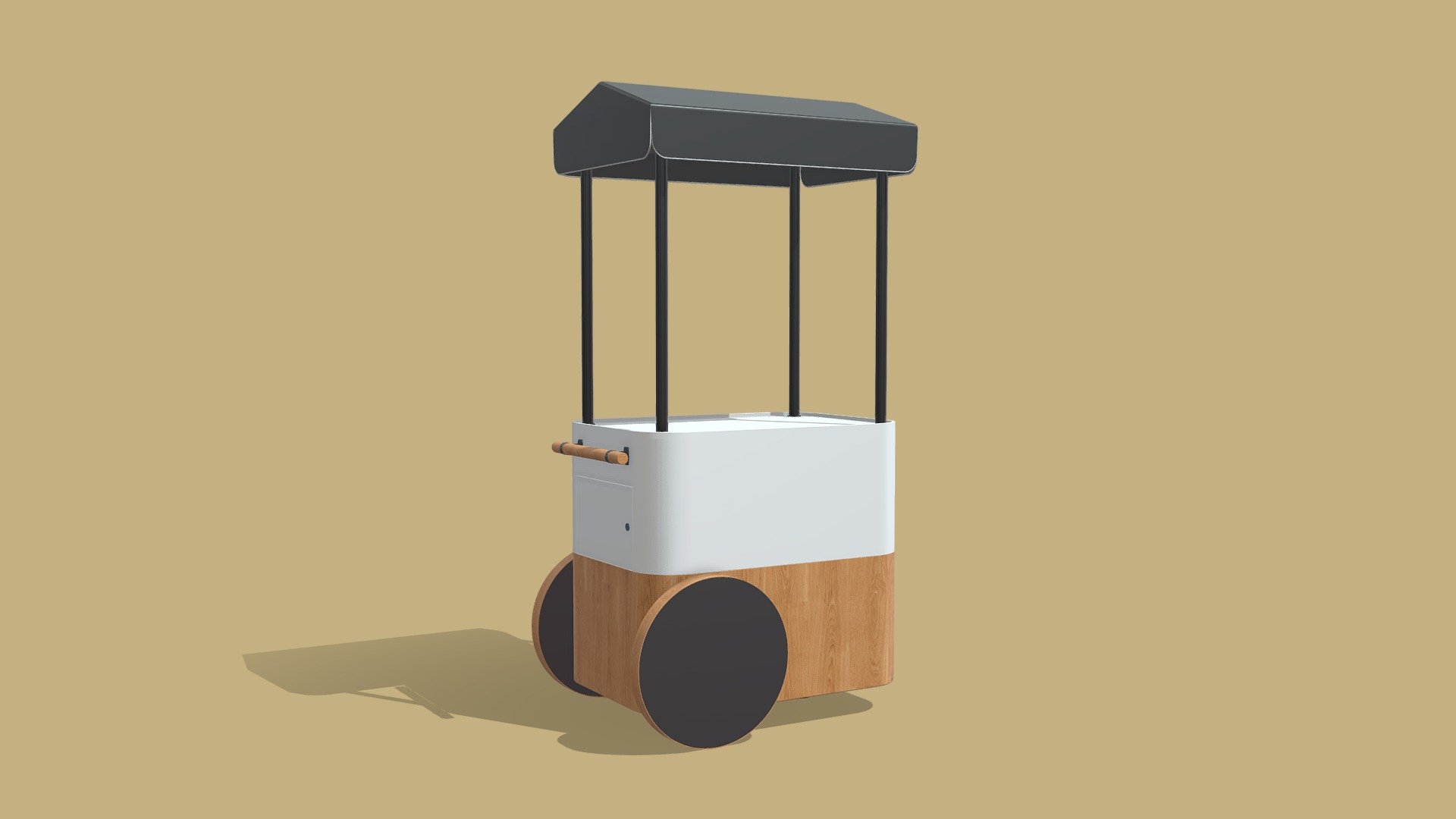 Food Stand Cart 2 Buy Royalty Free 3D model by CGBee (cg.bee