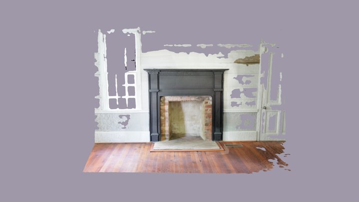 Dining Room Fireplace 3D Model