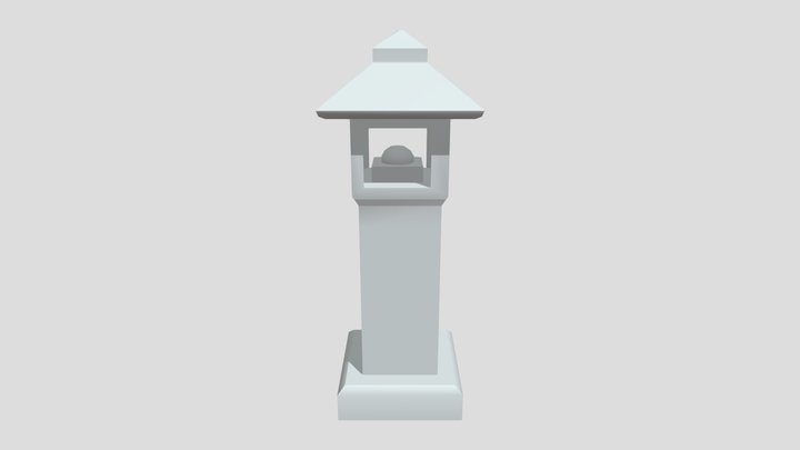 Graveyard Shrine Statue 3D Model