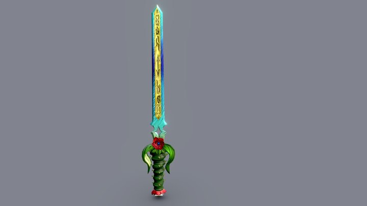 Flower Sword 3D Model