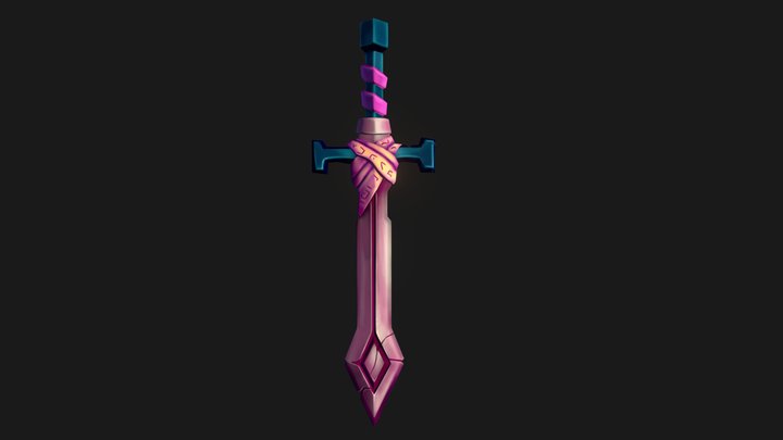 Darksiders inspired sword 8_hours_work 3D Model