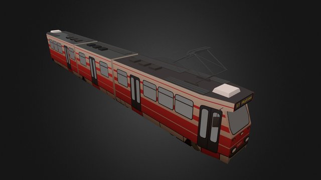 The Hauge GTL tram 3D Model