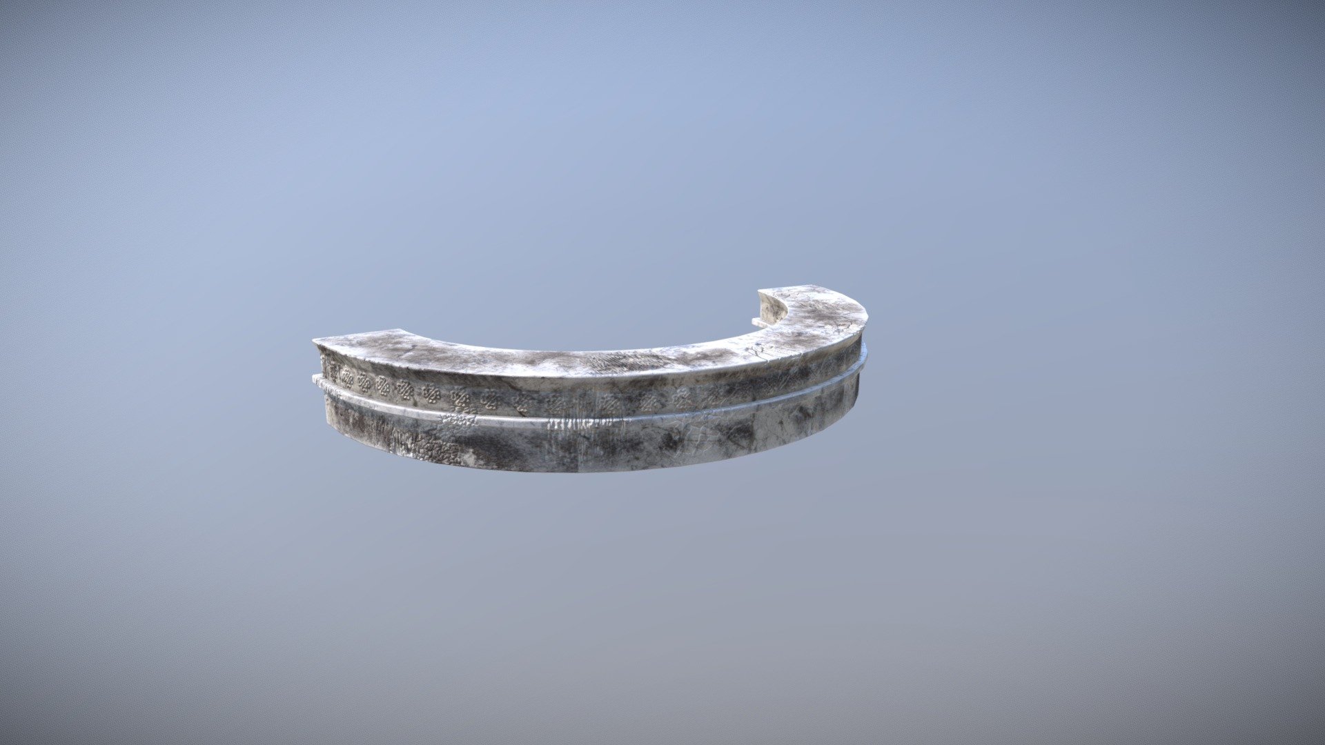 Ancient Greek Inspired Half Circle Ruin