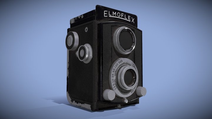 ELMOFLEX vintage camera 3D Model