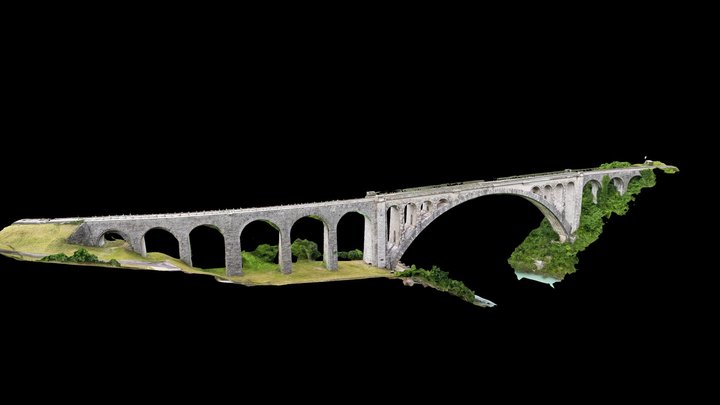 Solkanski most - Solkan Bridge (EID 1-00673) 3D Model