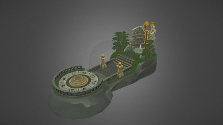 CGMA Week 5-9: Final environement scene 3D Model