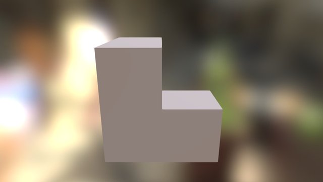 White Puzzle Cube Part 3D Model