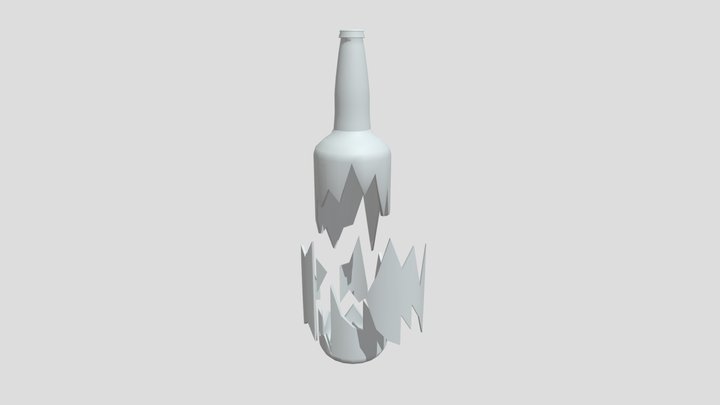 Broken Bottle 3D Model