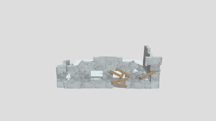 destroyed building 3D Model