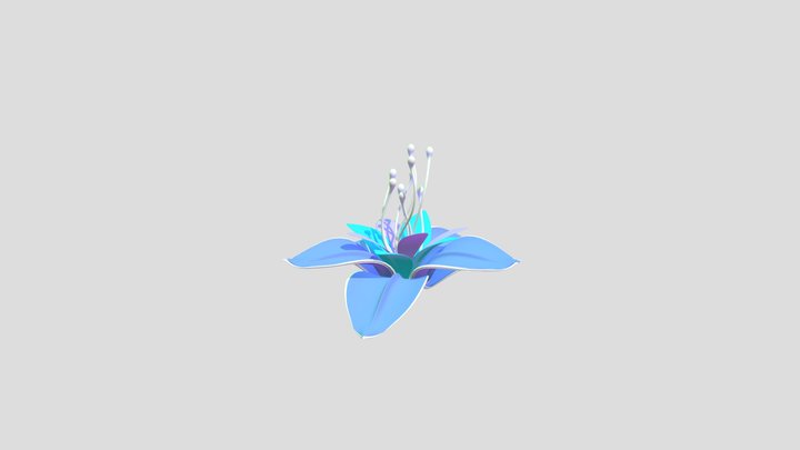 Flower Lotus 3D Model