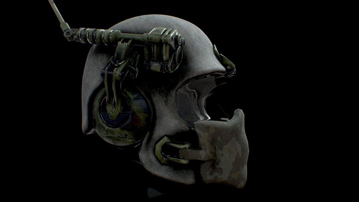 V.I.P.R Tactical Helmet System 3D Model