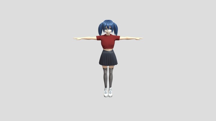 Anime style 3D Character 3D Model
