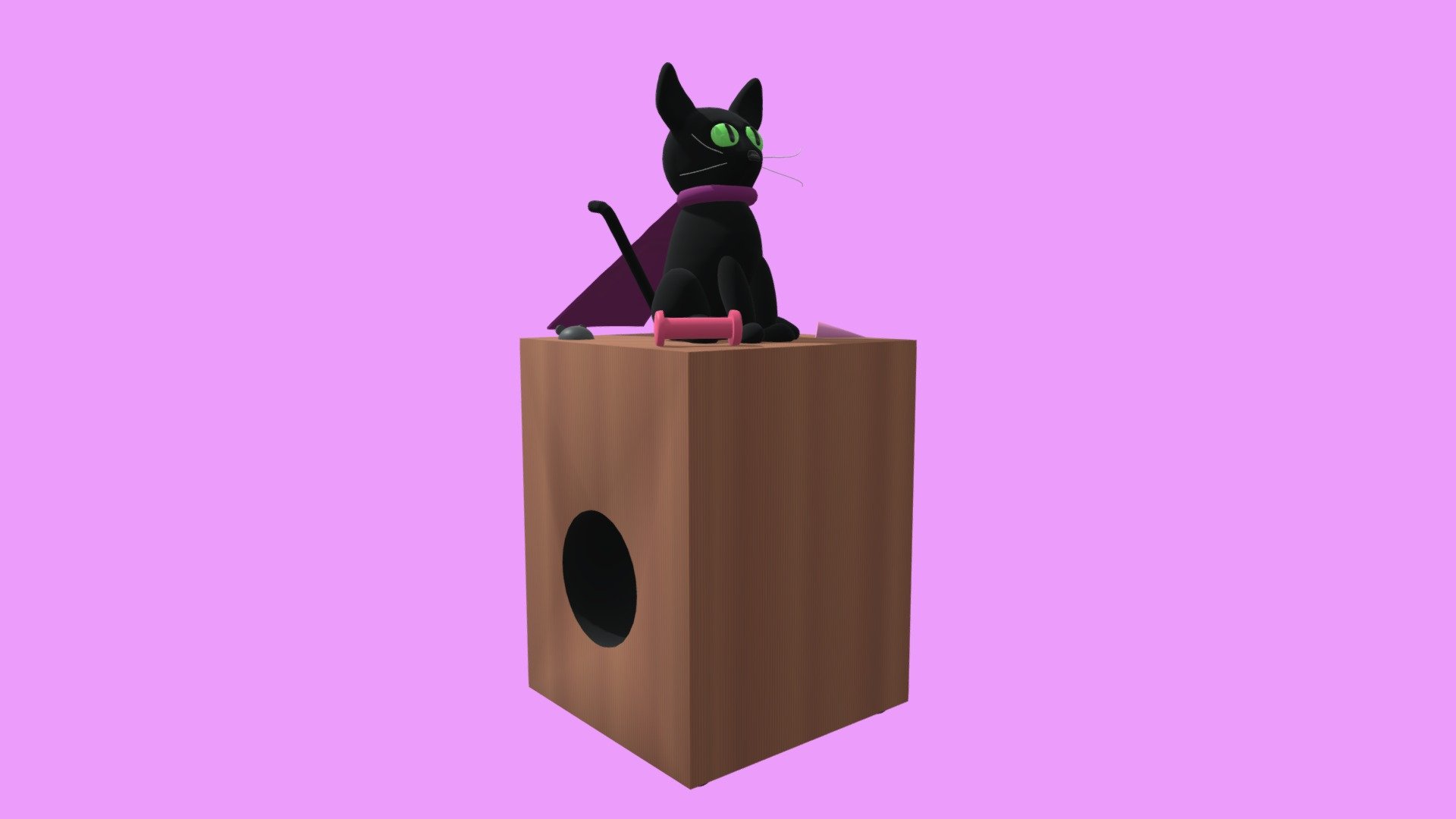 Gatito • Kitten - 3D model by Blender Pink (@merlinammm) [0dcb322] - Sketchfab