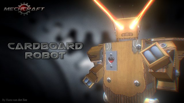 Cardboard Robot 3D Model