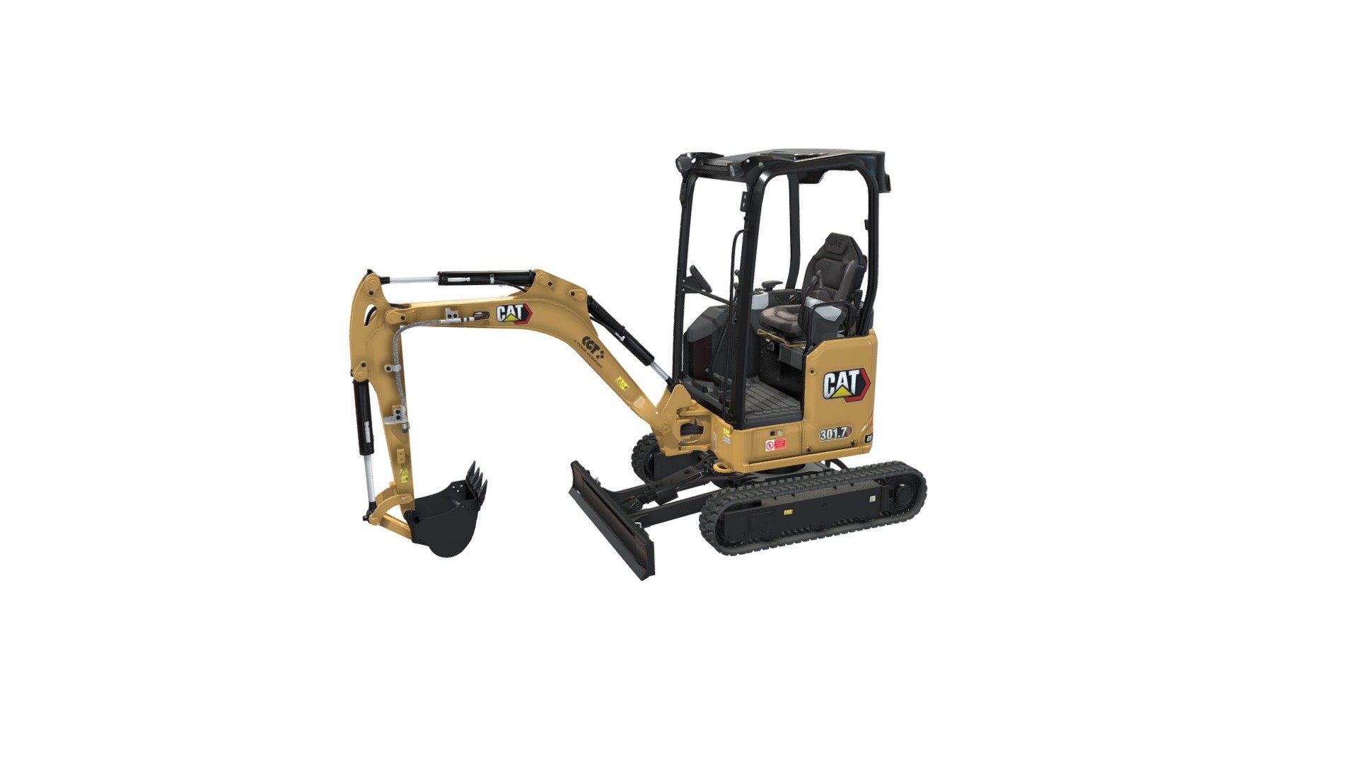 CAT 301.7 3D model by CGT//BCP (CGTBCP) [0dcca81] Sketchfab