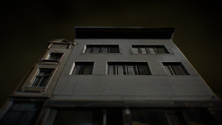 Random building from Antwerp in belgium 3D Model