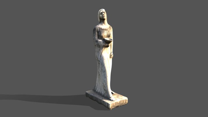 Statua di Santa Chiara 3D Model