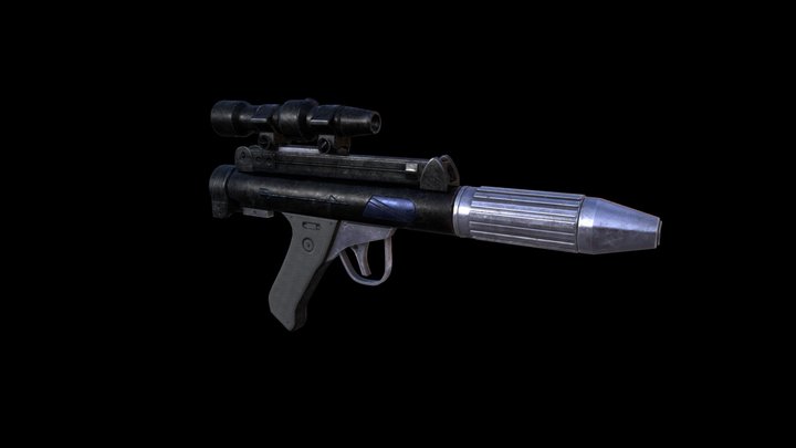 Star Wars BLASTECH 17 Fleet Rebel Pistol 3D Model