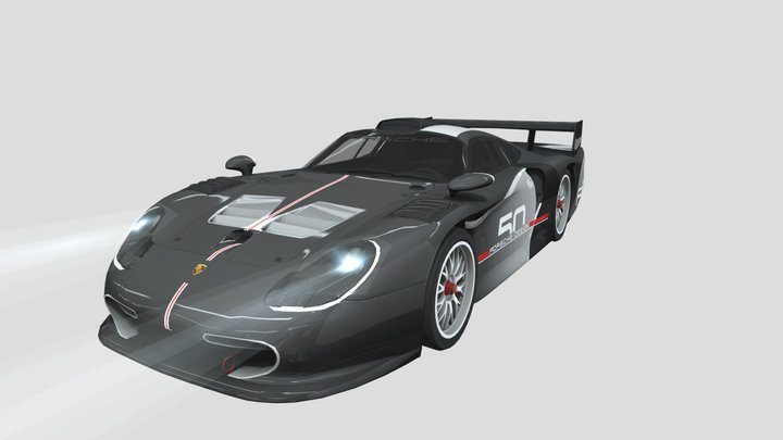 porsche 911 gt1 evolution (design 50 years) – Gratis 3D-model STL