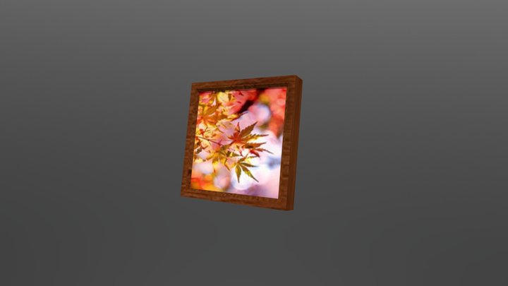 Wooden Picture Frame 3D Model