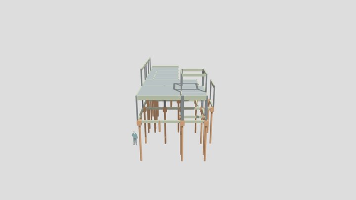 3D Estrutura Cintia 3D Model