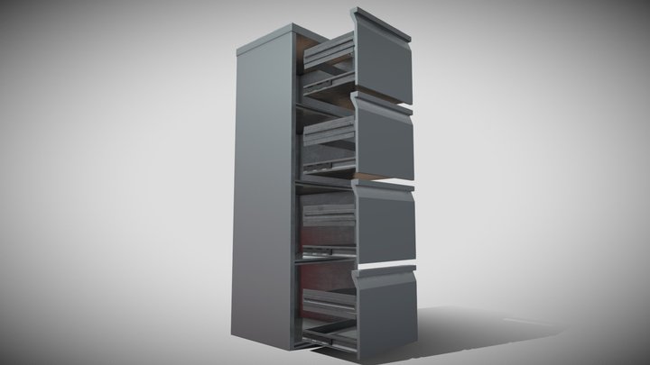 File cabinet – Kostenloses 3D-Modell STL