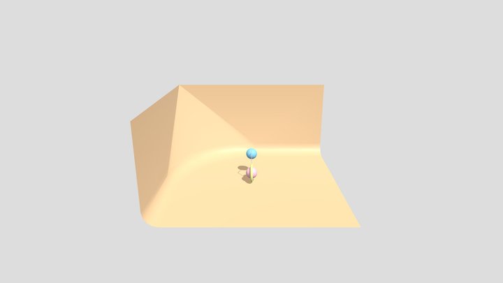 Satisfying Ball Through Hoop Animation 3D Model