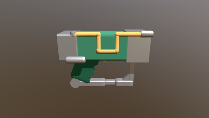 Fallout Laser Pistol 3D Model