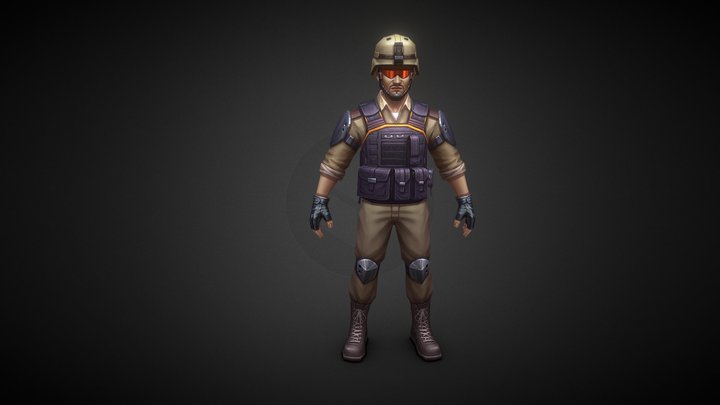 Soldier 3D Model