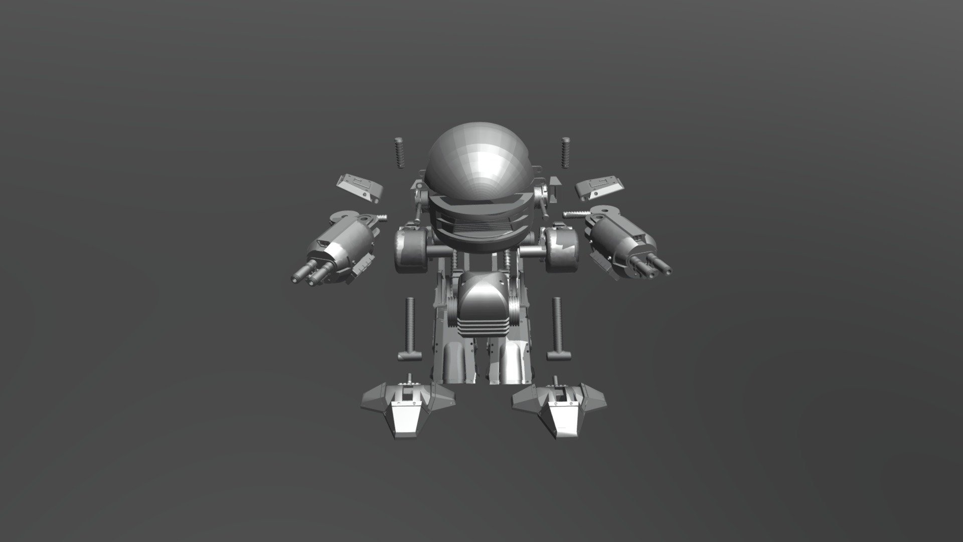 Ed-209 Action Figure for 3D printing