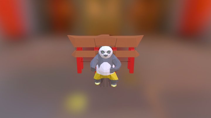 Kong Fu Panda 3D Model