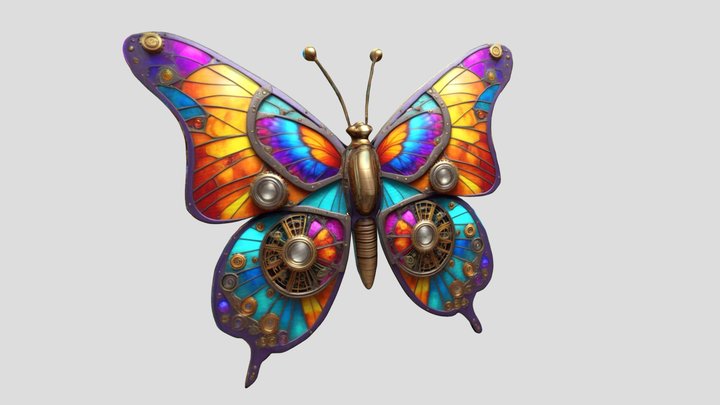 Celestwing Brooch - butterfly – Modèle 3D gratuit STL