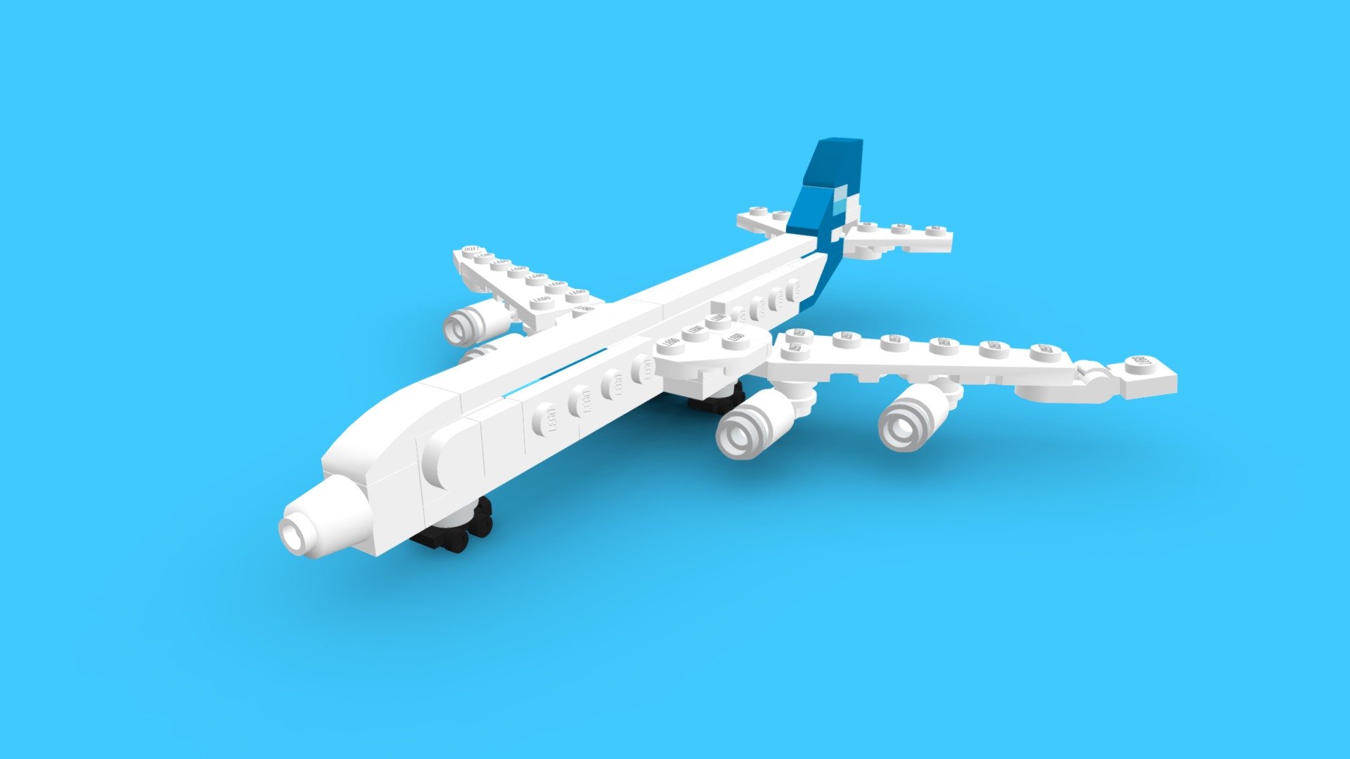 LEGO Airbus A340-500 MOC [#0334] - Download Free 3D model by The Bobby ...