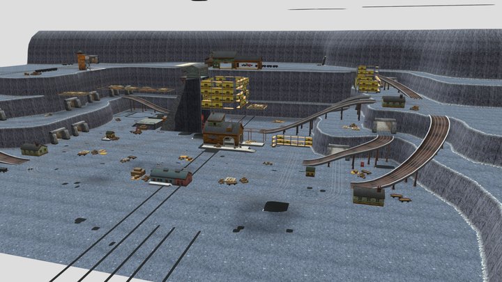 Blue Mountain Quarry 3D Model
