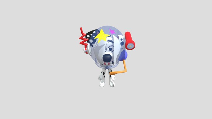 Dylan Dalmatian 3D Model