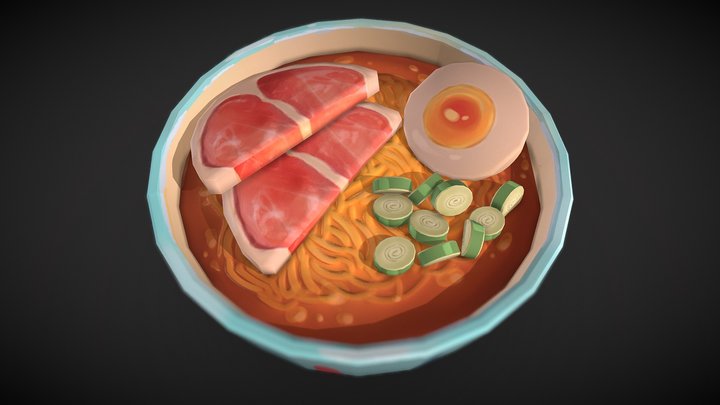 Ponyo Ramen 3D Model