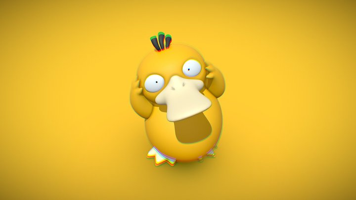 Psyduck pokémon 3d model - Finished Projects - Blender Artists