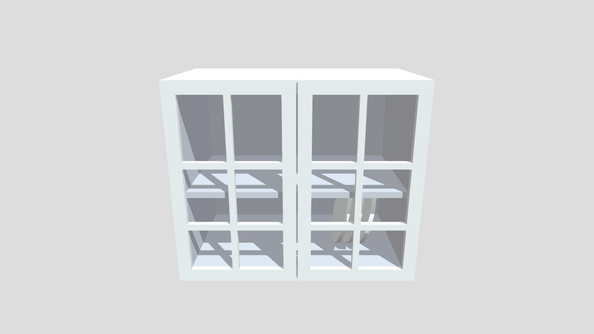 Glass door cabinet