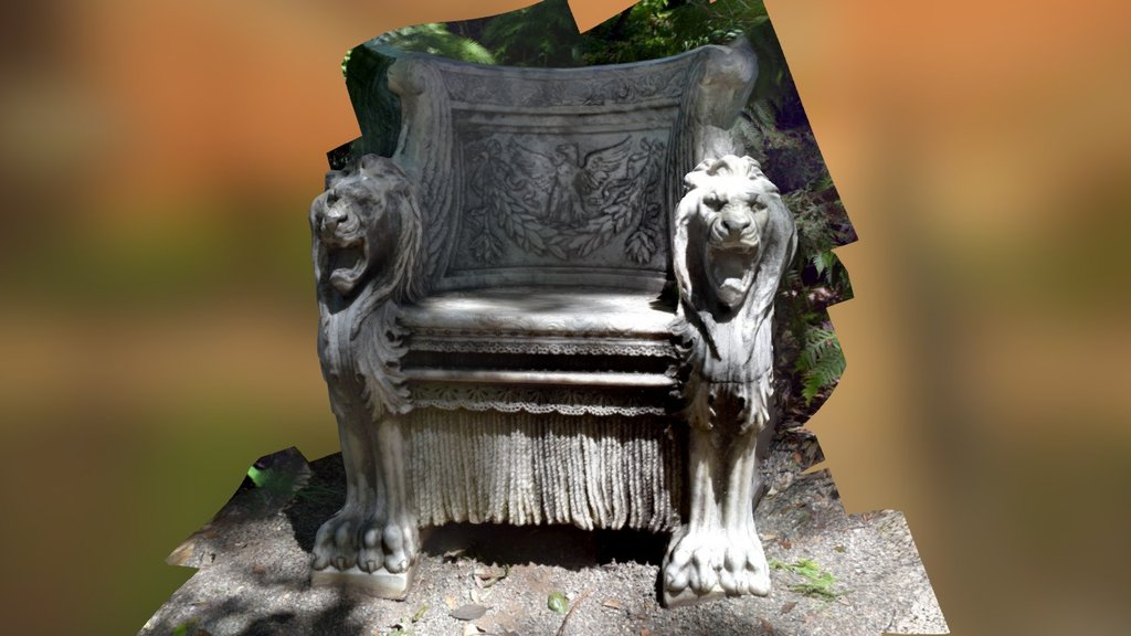 Lion's Chair at Huntington Library