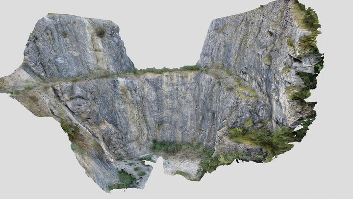 Steinbruch Überfilzen Quarry, Germany 3D Model