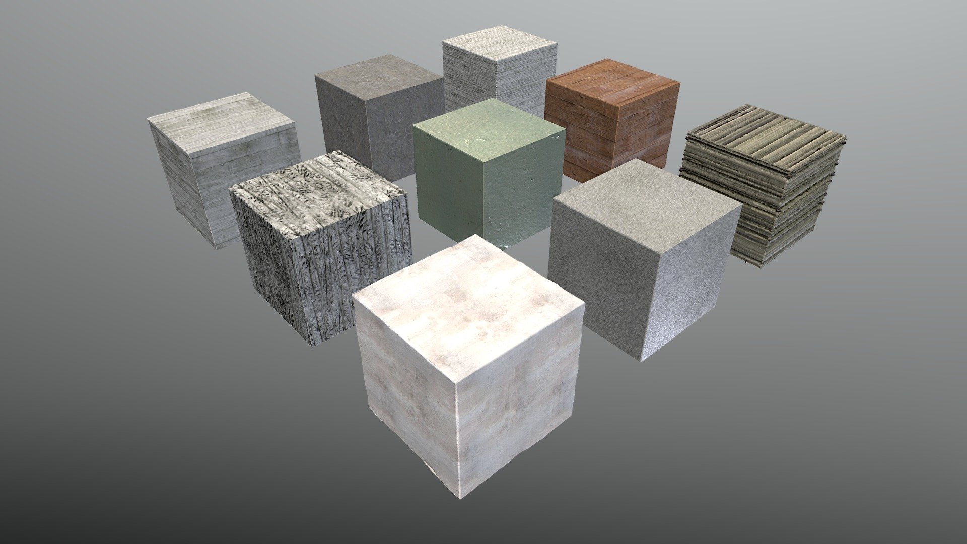 Bimage - Texture Pack 02 - Concrete - 3D Model By Bimage [0dda18b ...