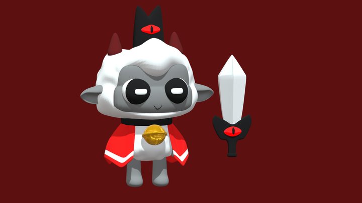 Cult Of The Lamb Leader 3D Model