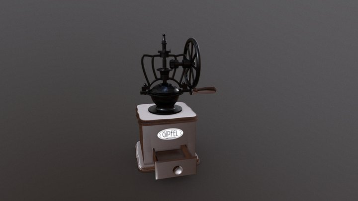 manual coffee grinder (by Gipfel®) 3D Model