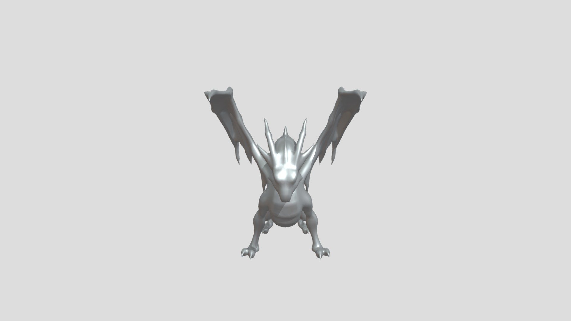 mythical dragon with wings - 3D model by Busterlittle55 [0ddd229 ...