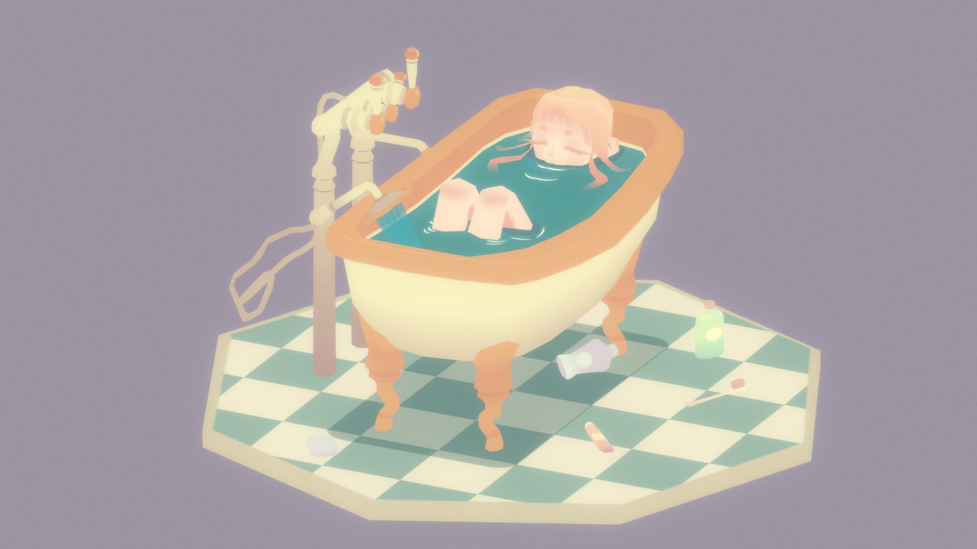 girl in the bathtub