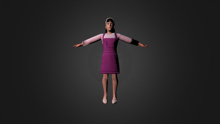 Little girl 3D Model