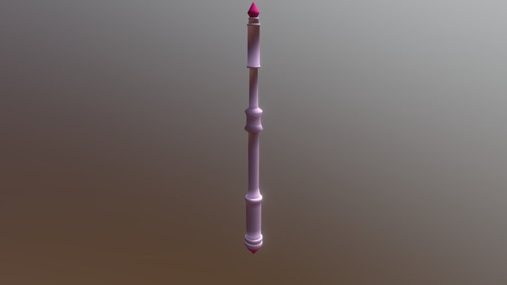 Magical Staff 3D Model