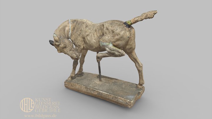 Pferd Gips ca 1920 3D Model